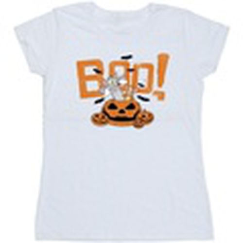 Camiseta manga larga Halloween Boo! para mujer - Tom & Jerry - Modalova