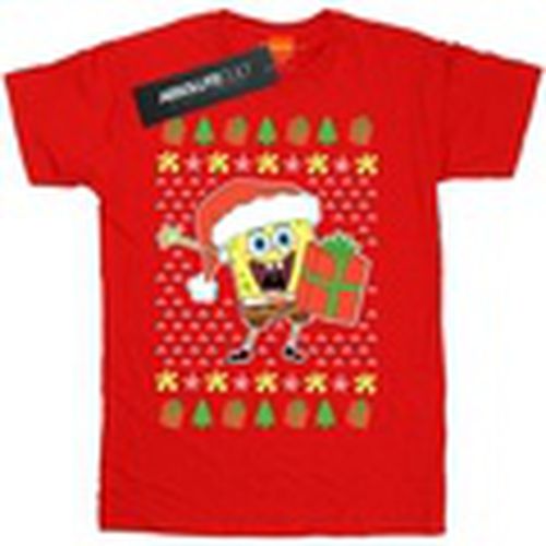 Camiseta manga larga Ugly Christmas para hombre - Spongebob Squarepants - Modalova