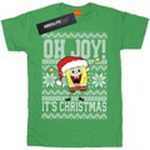 Camiseta manga larga Oh Joy! Christmas para hombre - Spongebob Squarepants - Modalova