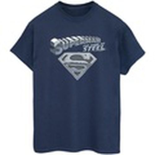 Camiseta manga larga The Man Of Steel para mujer - Dc Comics - Modalova