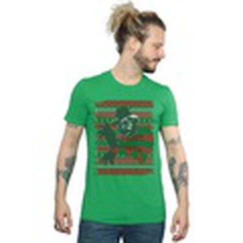 Camiseta manga larga Christmas Fair Isle para hombre - A Nightmare On Elm Street - Modalova