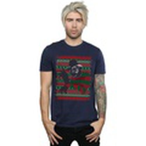 Camiseta manga larga Christmas Fair Isle para hombre - A Nightmare On Elm Street - Modalova