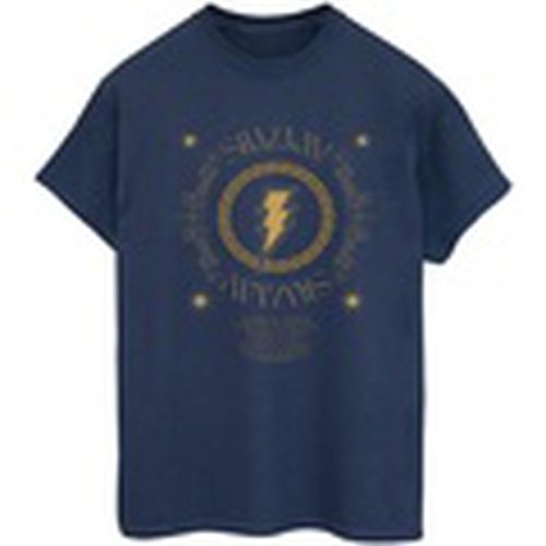 Camiseta manga larga Shazam Fury Of The Gods Golden Spiral Chest para mujer - Dc Comics - Modalova