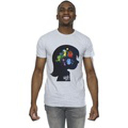 Camiseta manga larga Inside Out Head Silhouette para hombre - Disney - Modalova
