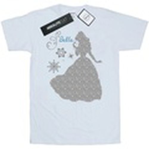 Camiseta manga larga Belle Christmas Silhouette para hombre - Disney - Modalova