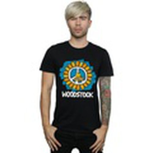 Camiseta manga larga Flower Peace para hombre - Woodstock - Modalova