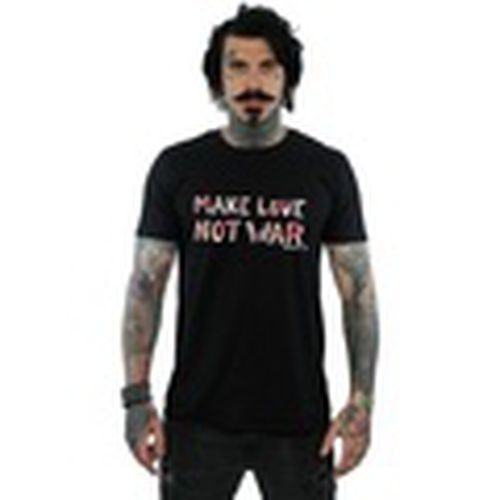 Camiseta manga larga Make Love Not War Floral para hombre - Woodstock - Modalova