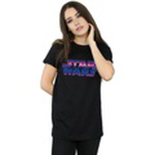 Camiseta manga larga Neon Logo para mujer - Disney - Modalova