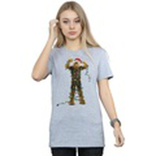 Camiseta manga larga Chewbacca Christmas Lights para mujer - Disney - Modalova