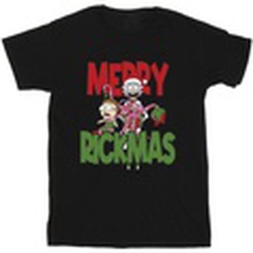 Camiseta manga larga Merry Rickmas para hombre - Rick And Morty - Modalova