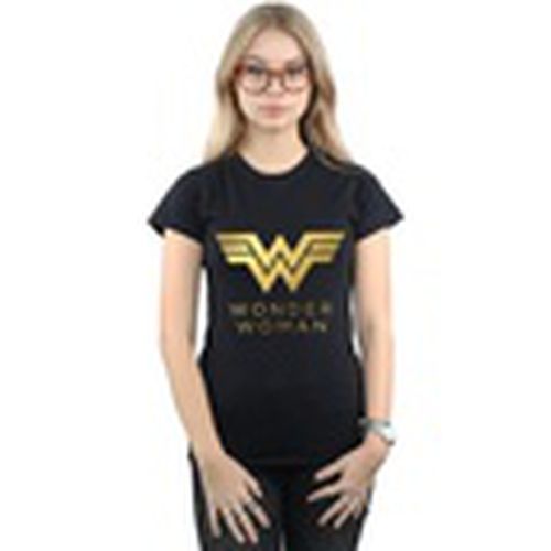 Camiseta manga larga Wonder Woman 84 Golden Logo para mujer - Dc Comics - Modalova