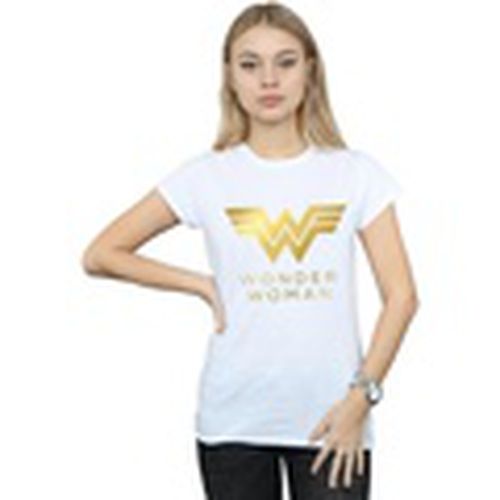 Camiseta manga larga Wonder Woman 84 Golden Logo para mujer - Dc Comics - Modalova