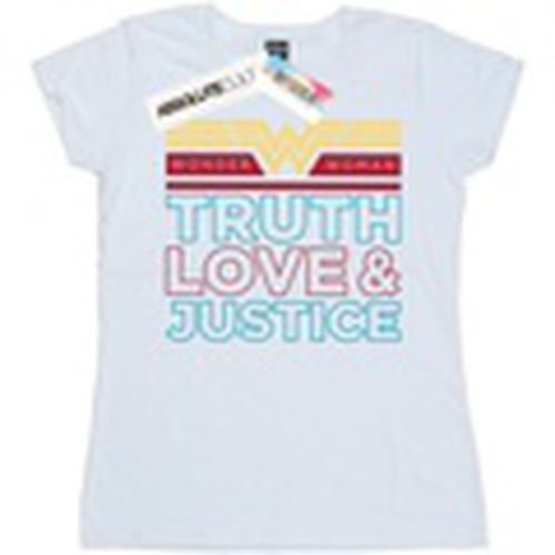 Camiseta manga larga 84 Truth And Justice para mujer - Dc Comics - Modalova