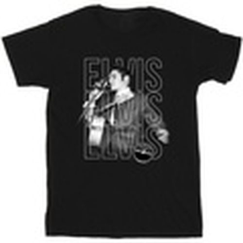 Camiseta manga larga Triple Logo Portrait para hombre - Elvis - Modalova