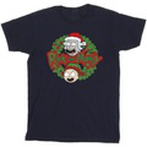 Camiseta manga larga Christmas Wreath para hombre - Rick And Morty - Modalova