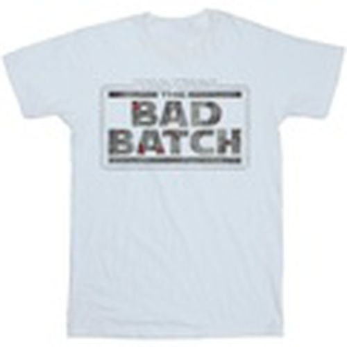 Camiseta manga larga The Bad Batch Texture Logo para hombre - Disney - Modalova