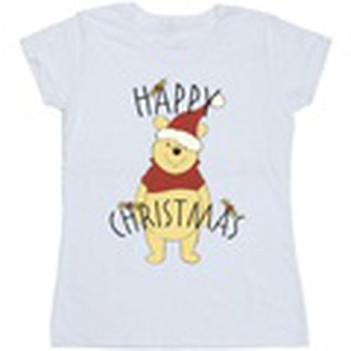Camiseta manga larga Winnie The Pooh Happy Christmas Holly para mujer - Disney - Modalova