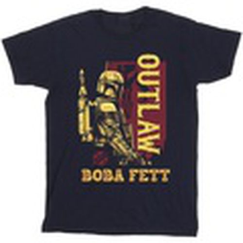 Camiseta manga larga The Book Of Boba Fett Distressed Outlaw para hombre - Disney - Modalova