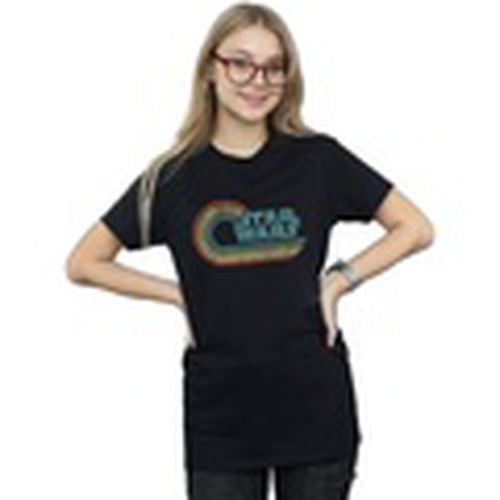 Camiseta manga larga Retro Wave Logo para mujer - Disney - Modalova
