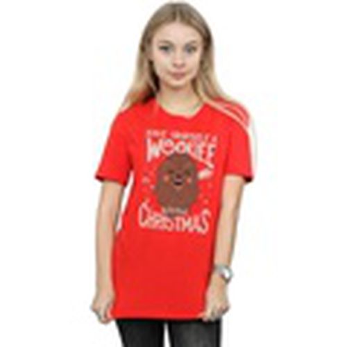 Camiseta manga larga Wookiee Little Christmas para mujer - Disney - Modalova