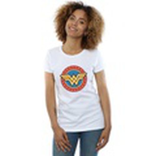 Camiseta manga larga Wonder Woman Circle Logo para mujer - Dc Comics - Modalova