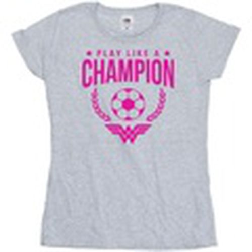 Camiseta manga larga Play Like A Champion para mujer - Dc Comics - Modalova