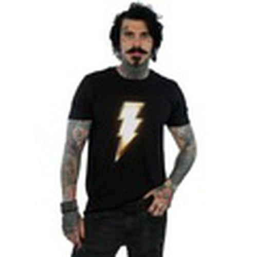 Camiseta manga larga Shazam Bolt Logo para hombre - Dc Comics - Modalova