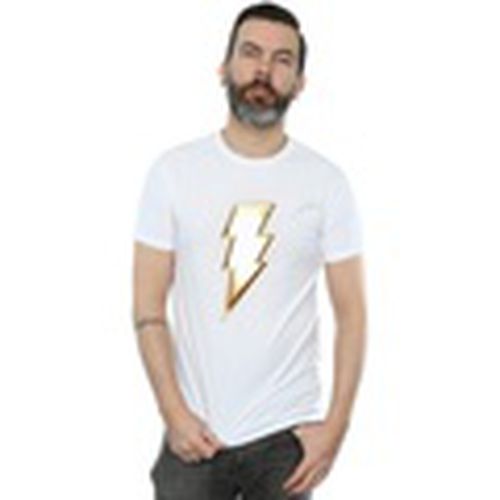 Camiseta manga larga Shazam Bolt Logo para hombre - Dc Comics - Modalova
