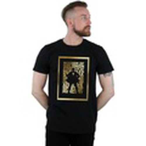 Camiseta manga larga Shazam Gold Text para hombre - Dc Comics - Modalova