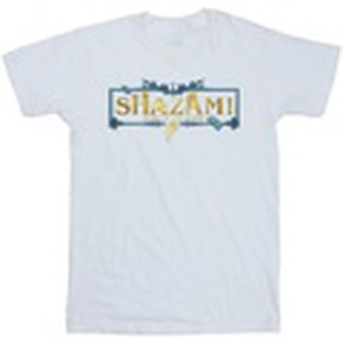 Camiseta manga larga Shazam Fury Of The Gods Golden Logo para hombre - Dc Comics - Modalova