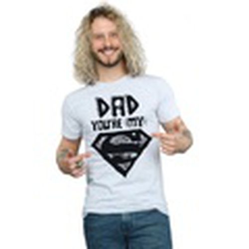 Camiseta manga larga Super Dad para hombre - Dc Comics - Modalova