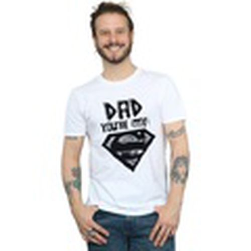 Camiseta manga larga Superman Super Dad para hombre - Dc Comics - Modalova