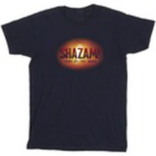 Camiseta manga larga Shazam Fury Of The Gods 3D Logo Flare para hombre - Dc Comics - Modalova
