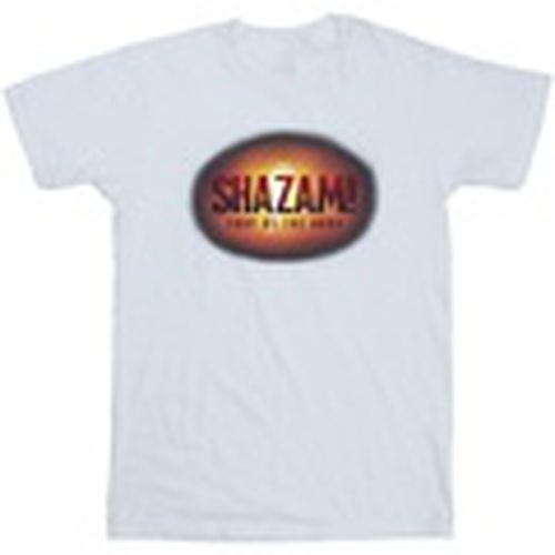Camiseta manga larga Shazam Fury Of The Gods 3D Logo Flare para hombre - Dc Comics - Modalova