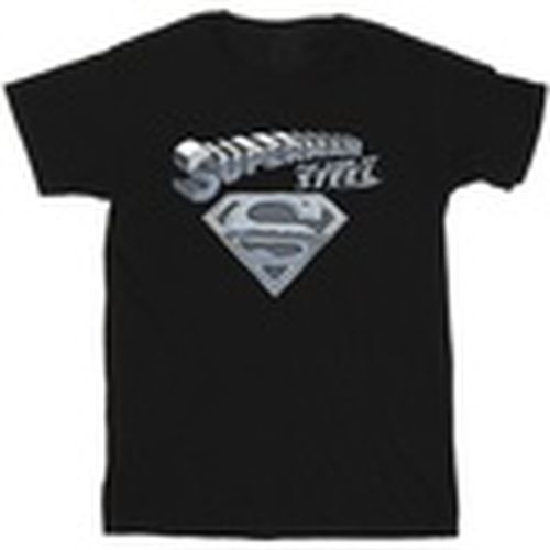 Camiseta manga larga Superman The Man Of Steel para hombre - Dc Comics - Modalova