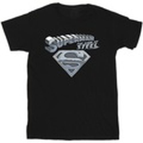 Camiseta manga larga The Man Of Steel para hombre - Dc Comics - Modalova