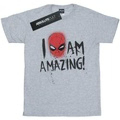 Camiseta manga larga Spider-Man I Am Amazing para hombre - Marvel - Modalova