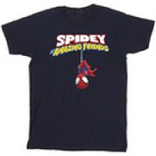 Camiseta manga larga Spider-Man Hanging Upside Down para hombre - Marvel - Modalova