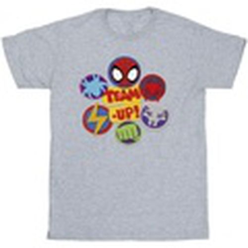 Camiseta manga larga Spidey And His Amazing Friends Team Up para hombre - Marvel - Modalova