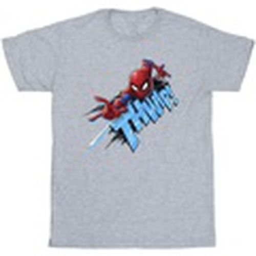 Camiseta manga larga Spider-Man Thump para hombre - Marvel - Modalova