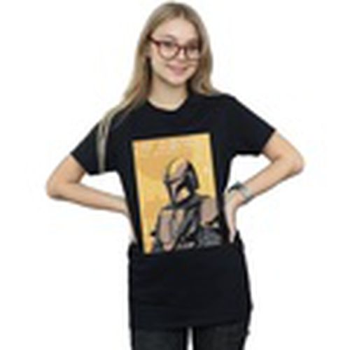 Camiseta manga larga The Mandalorian Art Poster para mujer - Disney - Modalova