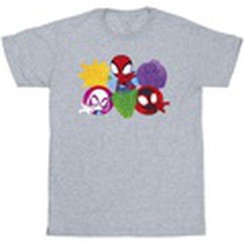 Camiseta manga larga Spidey And His Amazing Friends Faces para hombre - Marvel - Modalova