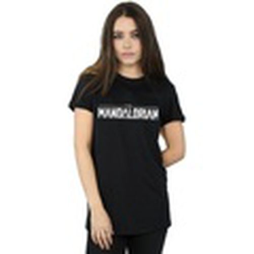 Camiseta manga larga The Mandalorian Logo para mujer - Disney - Modalova