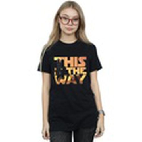 Camiseta manga larga The Mandalorian The Way para mujer - Disney - Modalova