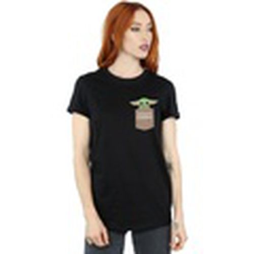 Camiseta manga larga The Mandalorian The Child Cargo para mujer - Disney - Modalova