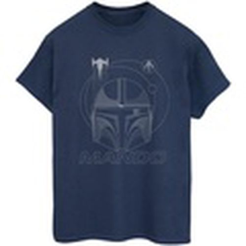 Camiseta manga larga The Mandalorian Rings Helmet para mujer - Disney - Modalova
