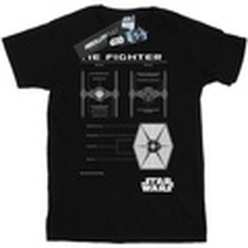 Camiseta manga larga TIE Fighter Blueprint para hombre - Disney - Modalova