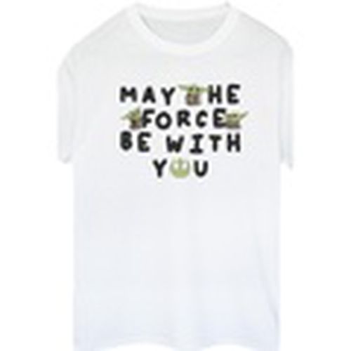 Camiseta manga larga The Mandalorian Grogu May The Force Be With You para mujer - Disney - Modalova
