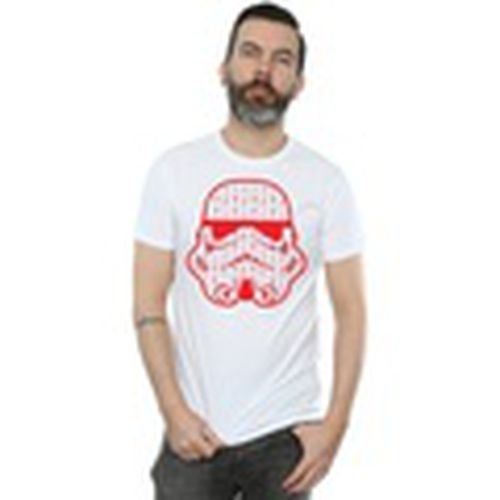 Camiseta manga larga Christmas Stormtrooper Helmet para hombre - Disney - Modalova