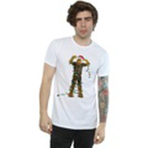 Camiseta manga larga Chewbacca Christmas Lights para hombre - Disney - Modalova